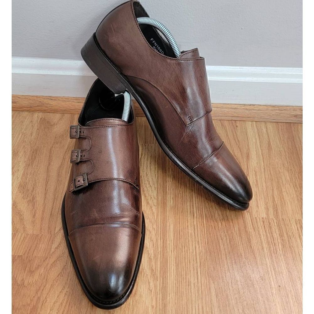 Paul Fredrick Leather Monk Straps 
Dress Shoes 10.5